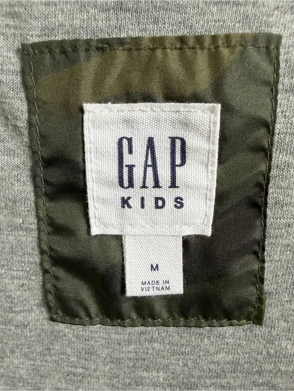 GAP Kids Camo Hooded Windbreaker Jacket - Green